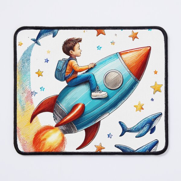 Item preview, Flight of the Daydream Rocket designed and sold by bb-15artstudio.