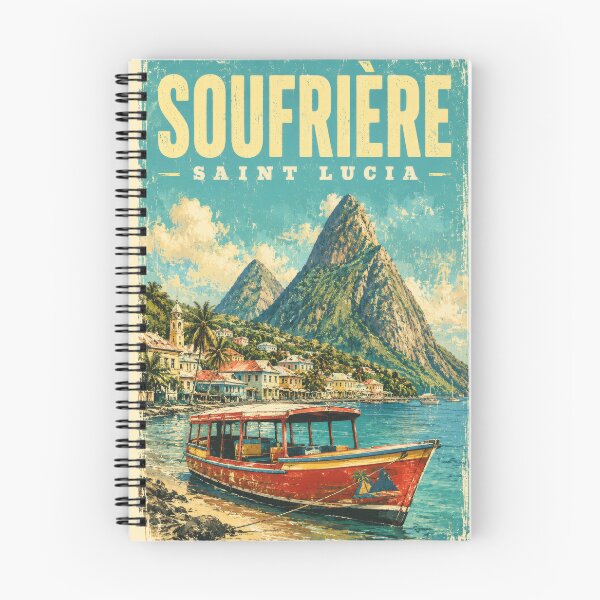 Item preview, Soufrière Saint Lucia West Coast Classic Vintage Style designed and sold by scicilysimonee.