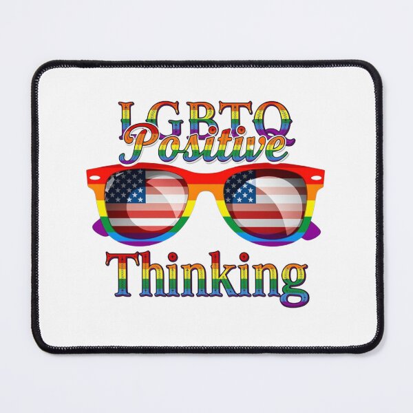 Item preview, LGBTQ Positive Thinking American Pride Design designed and sold by KrisGraphic45.