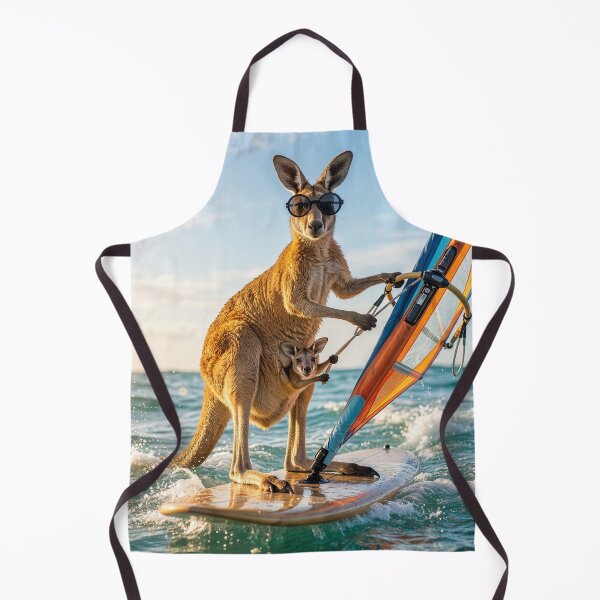 Item preview, Kangaroo and Her Joey Windsurfing designed and sold by Tridentulus.
