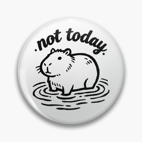 Item preview, capybara in water  designed and sold by SugarCore.