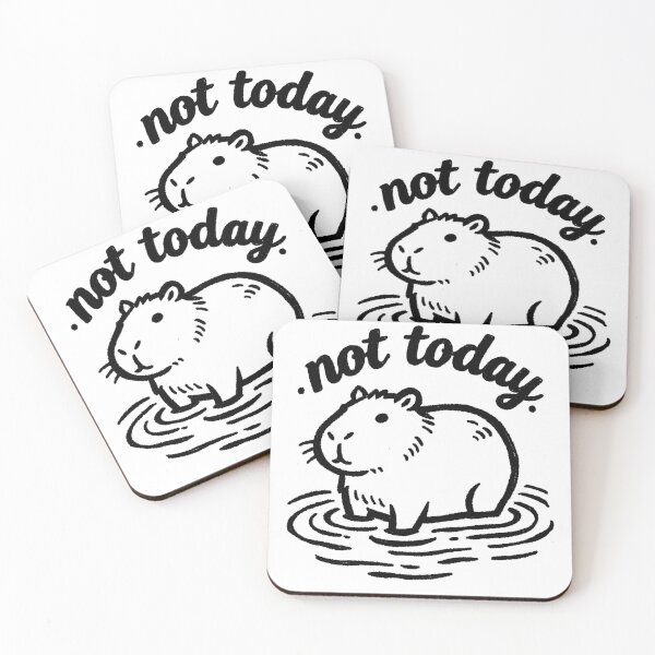 Item preview, capybara in water  designed and sold by SugarCore.