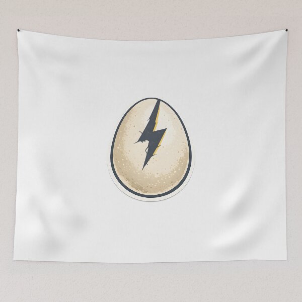 Item preview, Lightning Crack Egg Minimal Illustration designed and sold by Naviora.
