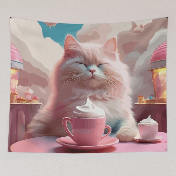 Item preview, Serenity at the Cloud Cat Café designed and sold by bb-15artstudio.