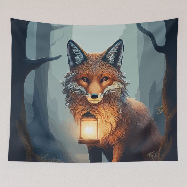 Item preview, The Lantern Fox’s Secret Whispers designed and sold by bb-15artstudio.