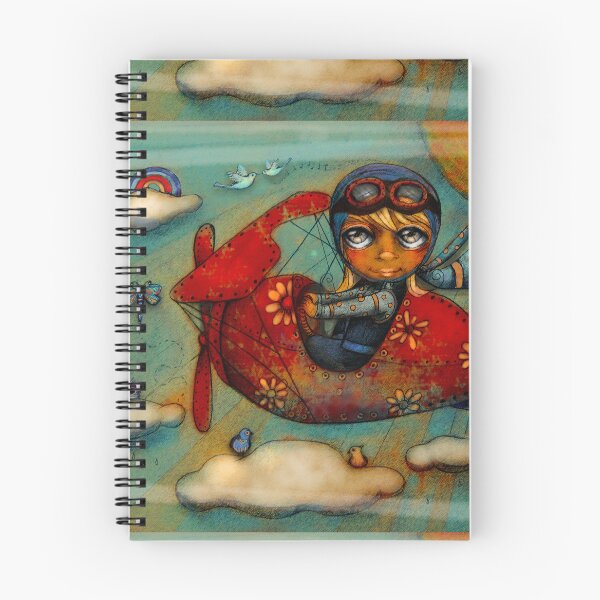Item preview, Whimsical Pilot Flying Red Vintage Airplane designed and sold by Karin Taylor.