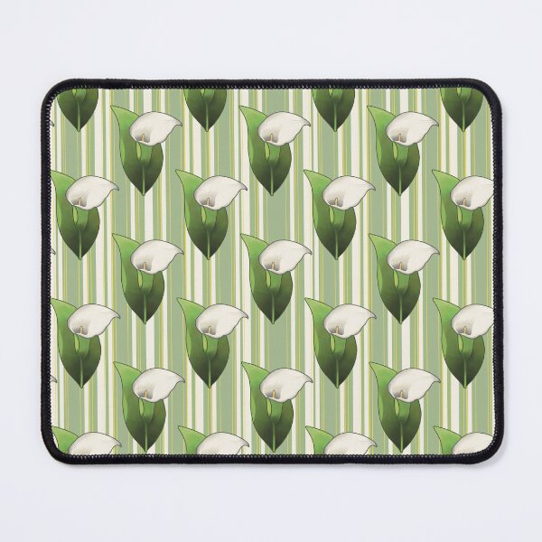 Item preview, Green Calla Lily Stripe Pattern designed and sold by creartdsign.