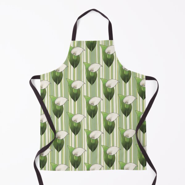 Item preview, Green Calla Lily Stripe Pattern designed and sold by creartdsign.