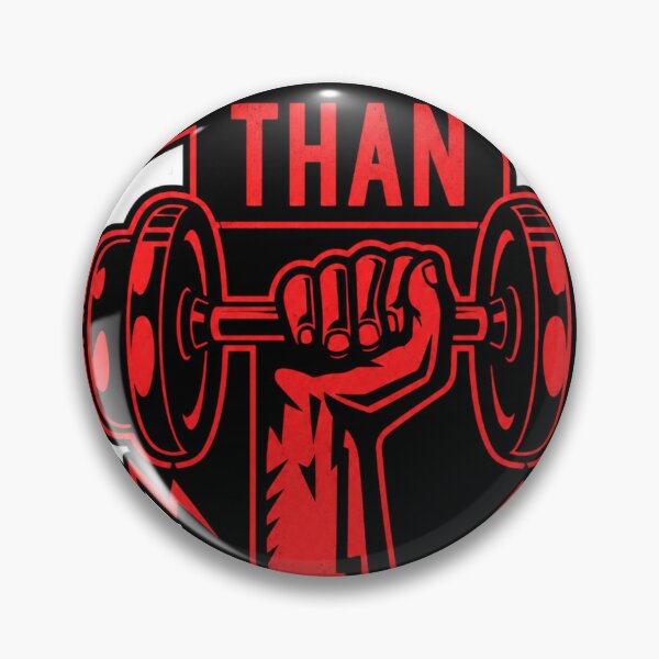 Item preview, Stronger Than Your Excuses Gym Motivational Barbell Art designed and sold by Digistore1221.