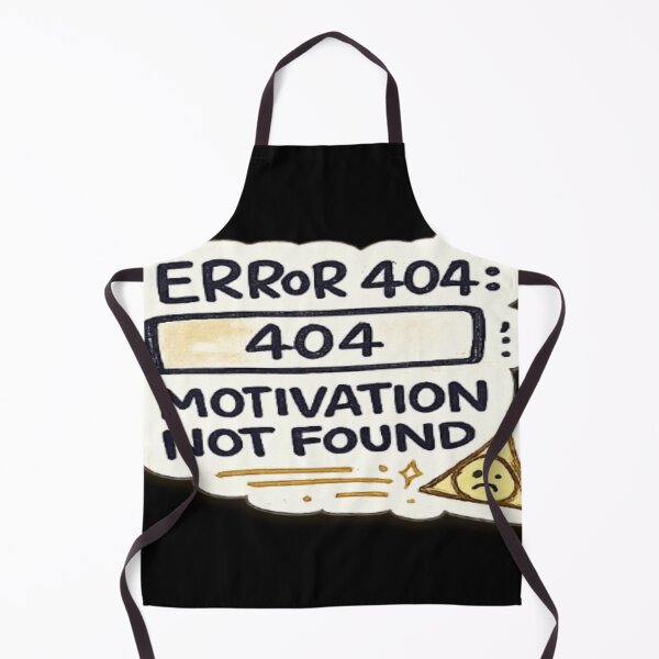 Item preview, Error 404 Motivation Not Found Funny Sticker designed and sold by Genzfirevibes.