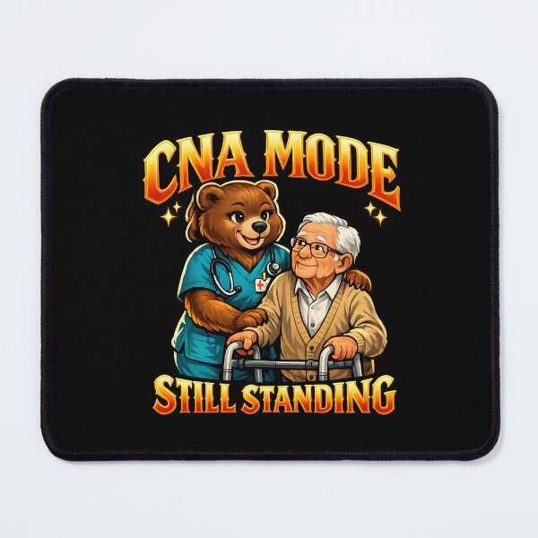 Item preview, Cute Bear CNA Mode Still Standing Certified Nursing Assistant Appreciation Gift CNA Week Long Term Care Healthcare Worker Motivation Design designed and sold by ClinicalHubs.