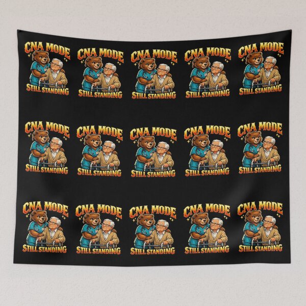 Item preview, Cute Bear CNA Mode Still Standing Certified Nursing Assistant Appreciation Gift CNA Week Long Term Care Healthcare Worker Motivation Design designed and sold by ClinicalHubs.