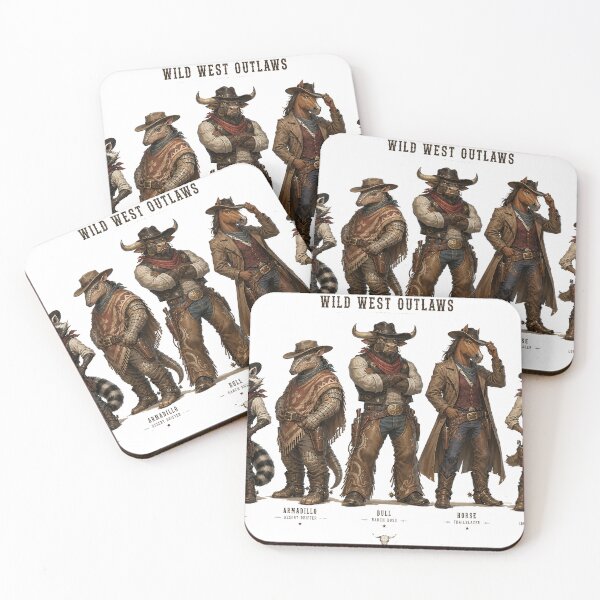 Item preview, Wild West Animal Outlaws Character Lineup designed and sold by Sci-fi-2901.