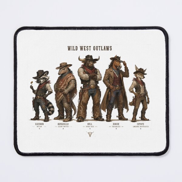 Item preview, Wild West Animal Outlaws Character Lineup designed and sold by Sci-fi-2901.