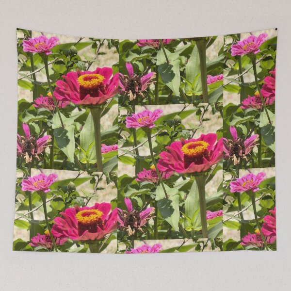 Item preview, Colorful Zinnia Flowers Blooming in a Summer Garden. designed and sold by Pearls1.