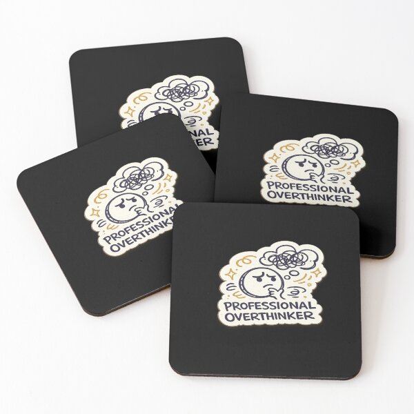 Item preview, Professional Overthinker Funny Doodle Sticker designed and sold by Genzfirevibes.