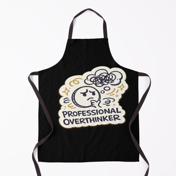 Item preview, Professional Overthinker Funny Doodle Sticker designed and sold by Genzfirevibes.
