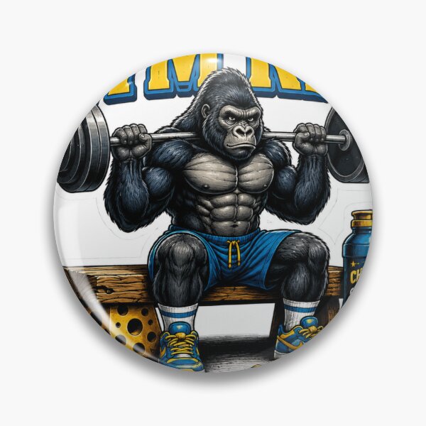 Item preview, Gym Rat Powerlifting Gorilla Funny Fitness Art designed and sold by Digistore1221.