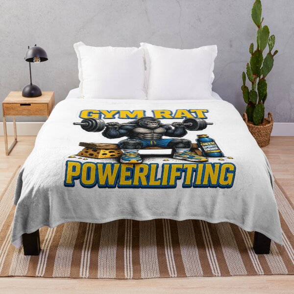 Item preview, Gym Rat Powerlifting Gorilla Funny Fitness Art designed and sold by Digistore1221.