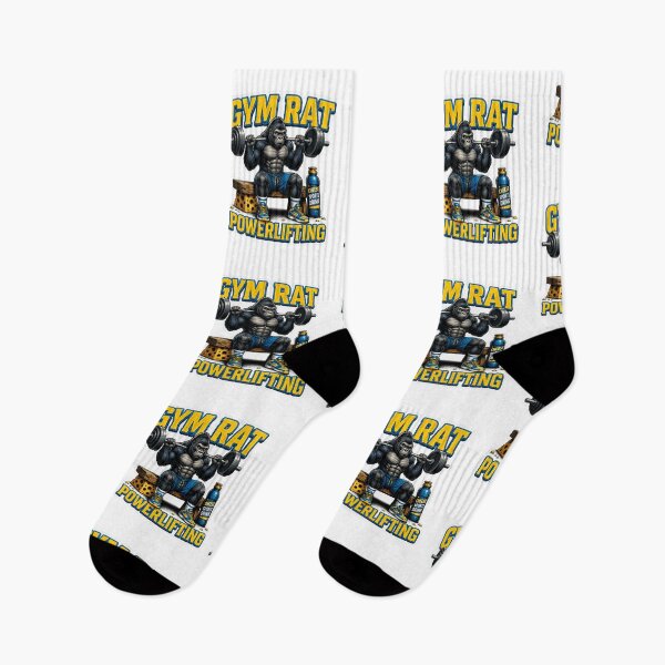 Item preview, Gym Rat Powerlifting Gorilla Funny Fitness Art designed and sold by Digistore1221.