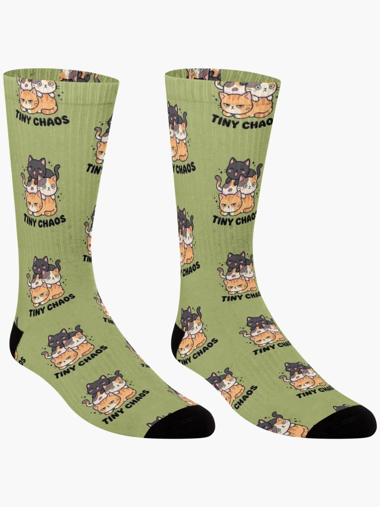Thumbnail 3 of 5, Socks, Cat Stack designed and sold by AliveStyle.