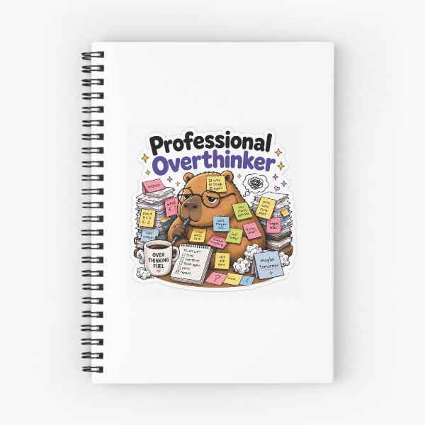 Item preview, Professional Overthinker Capybara Sticker designed and sold by Dripzey.