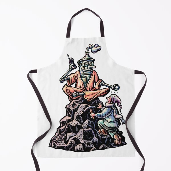 Item preview, robot guru swami sitting on the summit in lotus position designed and sold by LisaHaney.