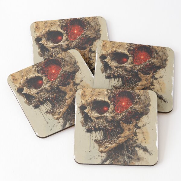 Item preview, vintage pulp art skull  designed and sold by aliraweb.