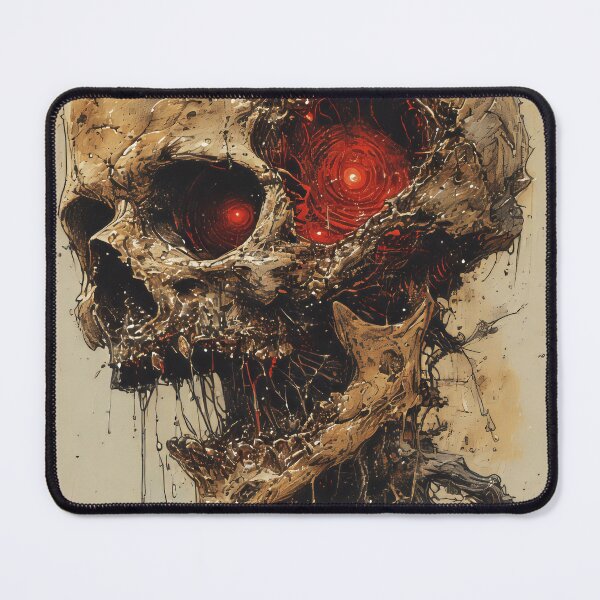 Item preview, vintage pulp art skull  designed and sold by aliraweb.