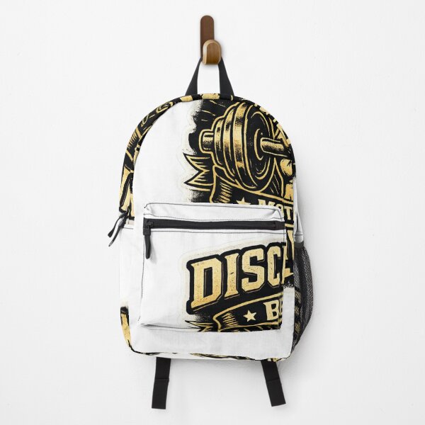 Item preview, Discipline Beats Motivation Gym Bodybuilding Vintage Art designed and sold by Digistore1221.