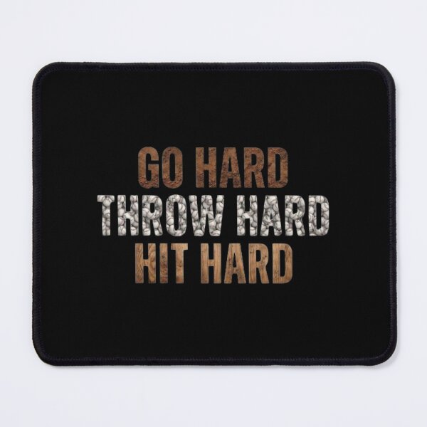 Item preview, Go Hard Throw Hard Hit Hard Baseball designed and sold by TiffanyTTees.