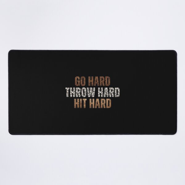 Item preview, Go Hard Throw Hard Hit Hard Baseball designed and sold by TiffanyTTees.