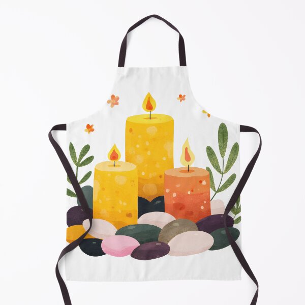 Item preview, Cozy Aroma Candles with Zen Pebbles Sticker designed and sold by AMIDATORA.