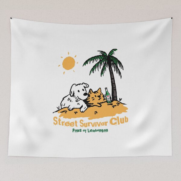 Item preview, PAWS of Lembongan - Animal Rescue Tee - Street Survivor Club designed and sold by maroosh2026.
