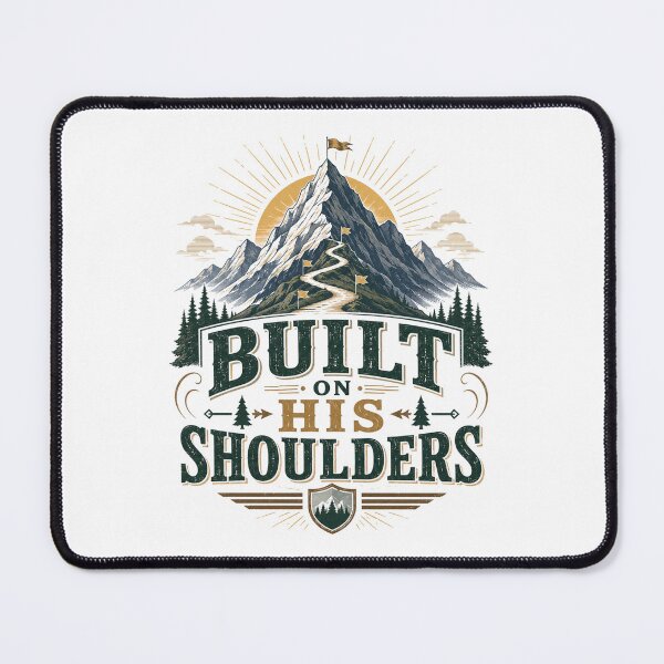Item preview, Built On His Shoulders Dad | Father's Day Gift Idea designed and sold by pradeepvisuals.