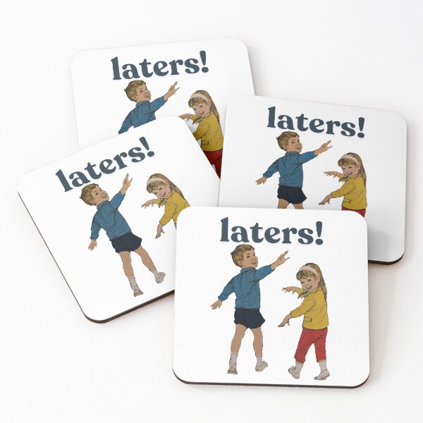 Item preview, 'Laters!' Print with Retro Illustriation designed and sold by BattlestarEclectica.