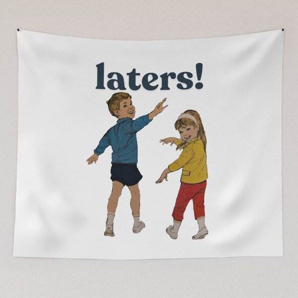 Item preview, 'Laters!' Print with Retro Illustriation designed and sold by BattlestarEclectica.