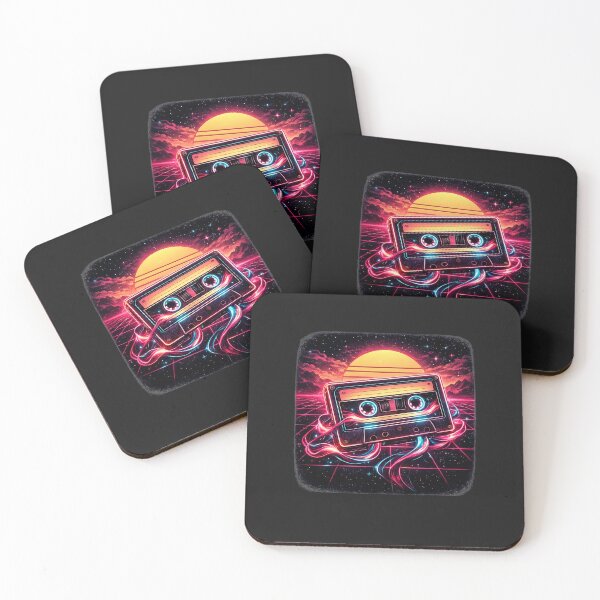 Item preview, 80s Synthwave Cassette Tape Vaporwave Retro Graphic designed and sold by MagicMakerPh.