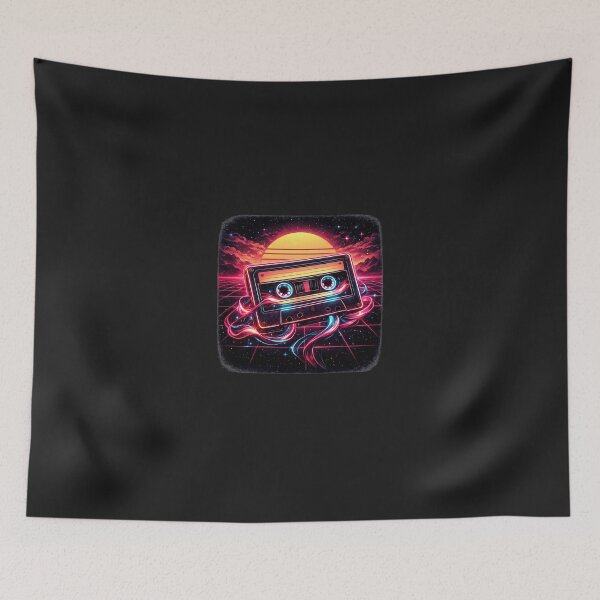 Item preview, 80s Synthwave Cassette Tape Vaporwave Retro Graphic designed and sold by MagicMakerPh.