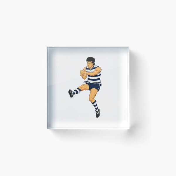 Item preview, Geelong Cats Bruce Lindner VFL Action Drawing designed and sold by Luke Foran Sports Art.
