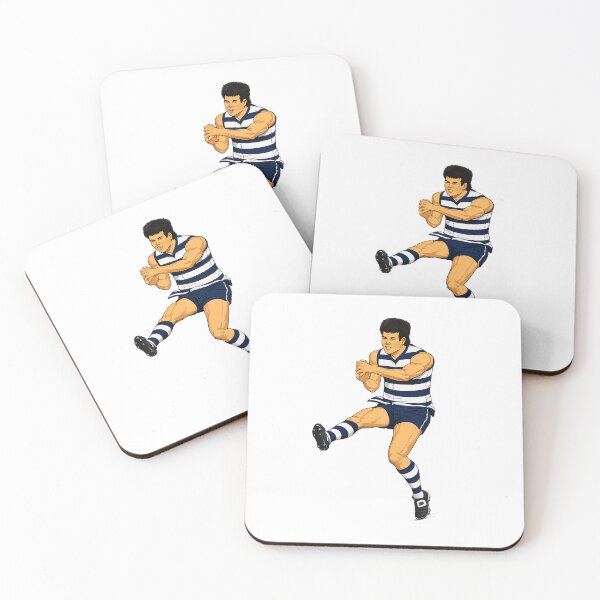 Item preview, Geelong Cats Bruce Lindner VFL Action Drawing designed and sold by Luke Foran Sports Art.