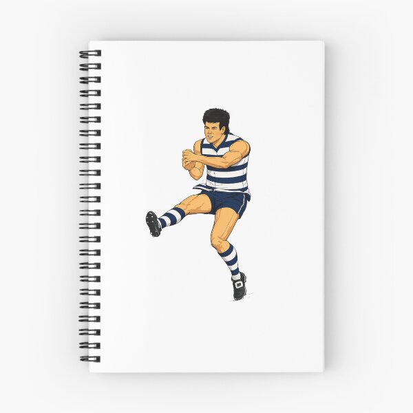 Item preview, Geelong Cats Bruce Lindner VFL Action Drawing designed and sold by Luke Foran Sports Art.