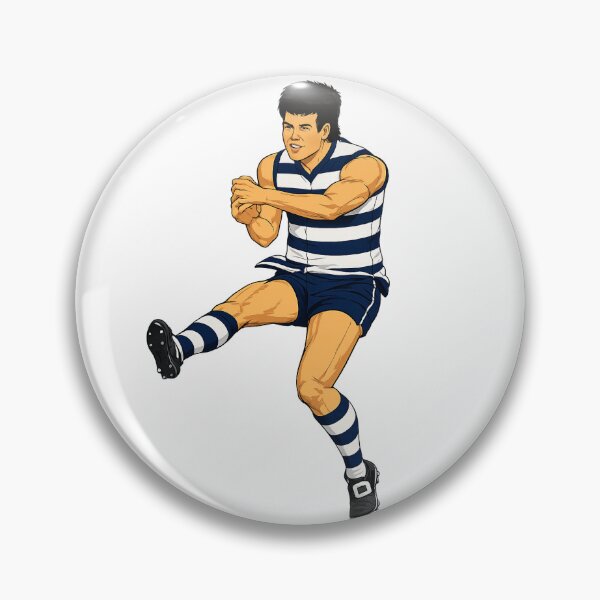 Item preview, Geelong Cats Bruce Lindner VFL Action Drawing designed and sold by Luke Foran Sports Art.