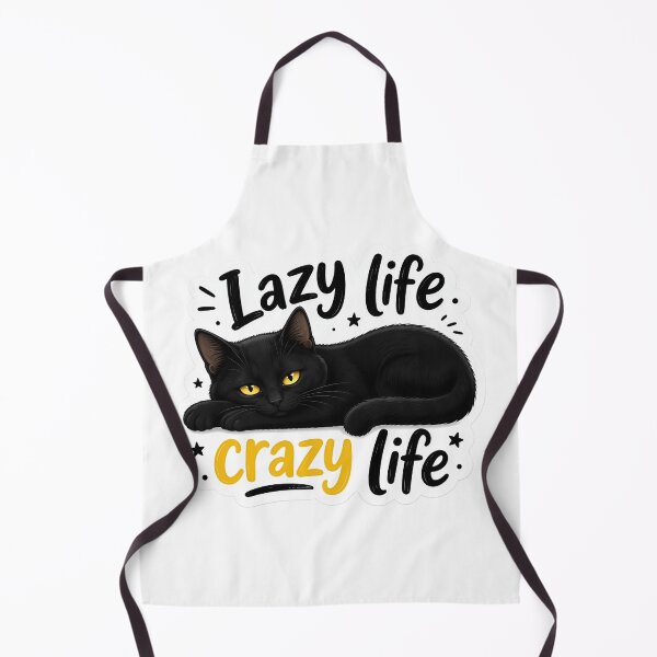 Item preview, Lazy life crazy life black cat sticker designed and sold by Mohitt09.