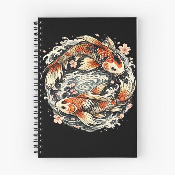 Item preview, Japanese Koi Fish Yin Yang Traditional Ukiyo-e Graphic designed and sold by MagicMakerPh.