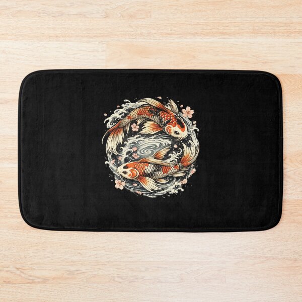 Item preview, Japanese Koi Fish Yin Yang Traditional Ukiyo-e Graphic designed and sold by MagicMakerPh.