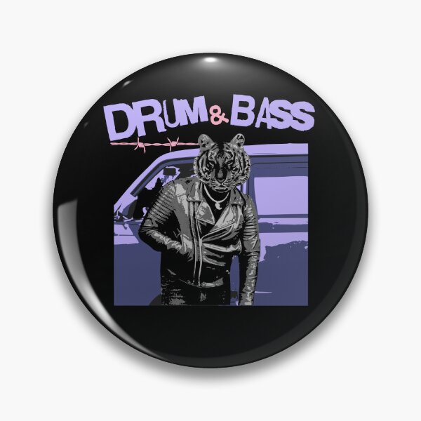 Item preview, DRUM & BASS  - Tiger Driver Dnb (lavender) designed and sold by Discothreadz.