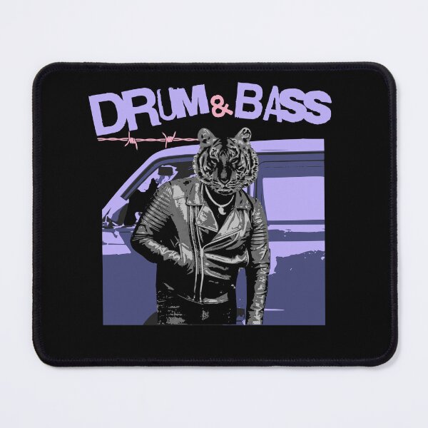 Item preview, DRUM & BASS - Tiger Driver Dnb (lavender) designed and sold by Discothreadz.