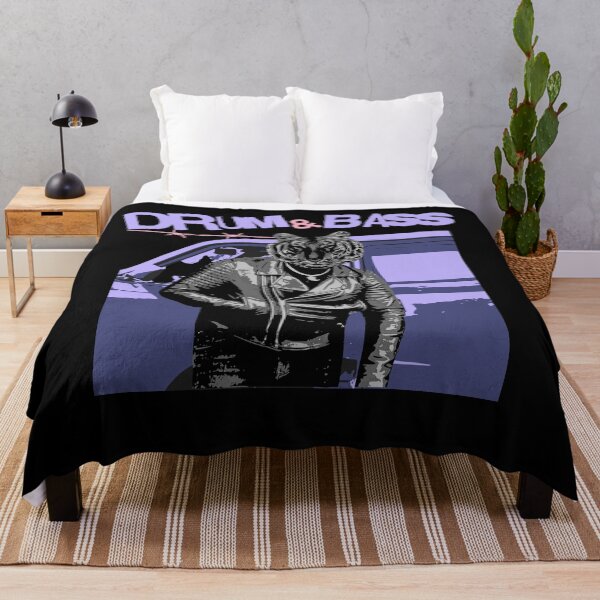 Item preview, DRUM & BASS - Tiger Driver Dnb (lavender) designed and sold by Discothreadz.
