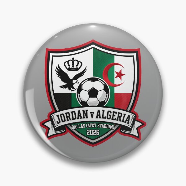 Item preview, International Soccer Match Jordan Versus Algeria Dallas Event designed and sold by Pride Emblem Prints.